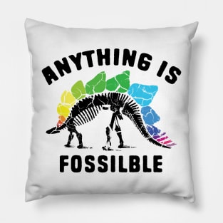 Dinosaur Fossil Pun Pillow