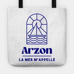 Arzon the sea is calling me - Brittany Morbihan 56 Sea Holidays Beach Tote