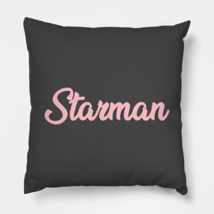 Starman, pink Pillow