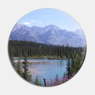 Mountains and River Pin