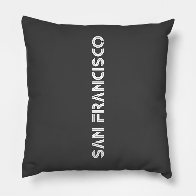 San Francisco California Pillow by Travellers