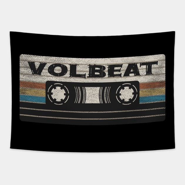 Volbeat Mix Tape Tapestry by getinsideart