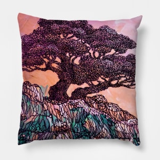 alone but undesperate sunset Pillow