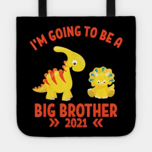 Big Brother 2021 I'm Going To Be A Big brother Dinosaurs Tote