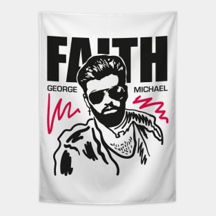 GEORGE MICHAEL 80'S STYLE Tapestry