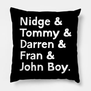 Love Hate Names List Pillow