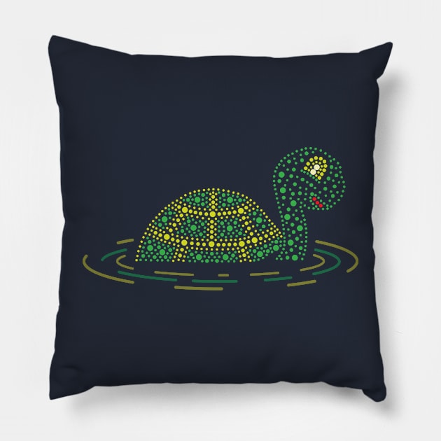 Water Pageant Turtle Pillow by Kevin Hedet