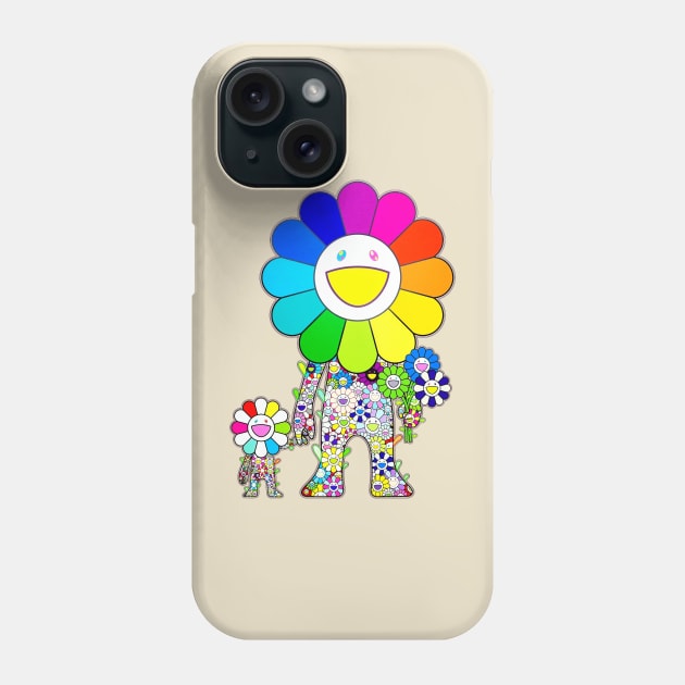 Takashi Murakami Flower Rainbow Phone Case by lacosink