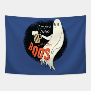 I'm Just Here For The Boos Funny Spooky Ghost Vintage Halloween Custom Tapestry