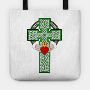 Celtic Claddagh Cross Tote