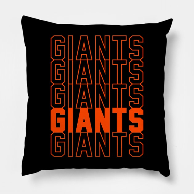 Giants Pillow by Throwzack