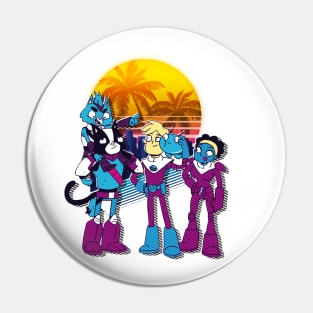 Retro Wave Style Pin