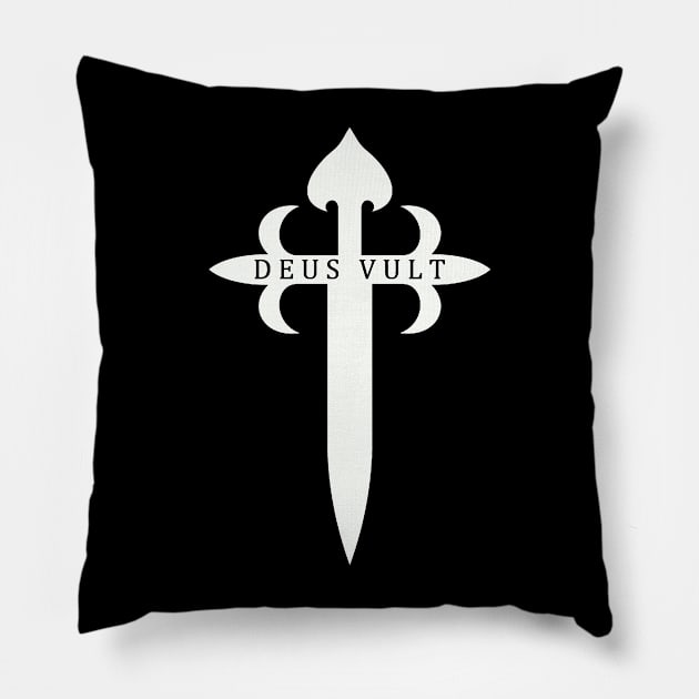 St James Cross Pillow by Leo Carneiro