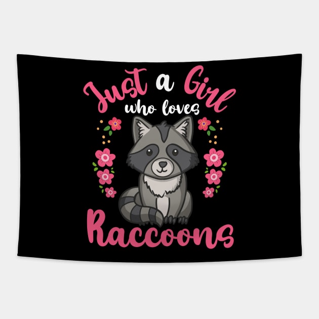 Raccoon Raccoon Lover Tapestry by CreativeGiftShop