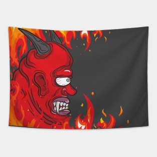 twin demon flame Tapestry