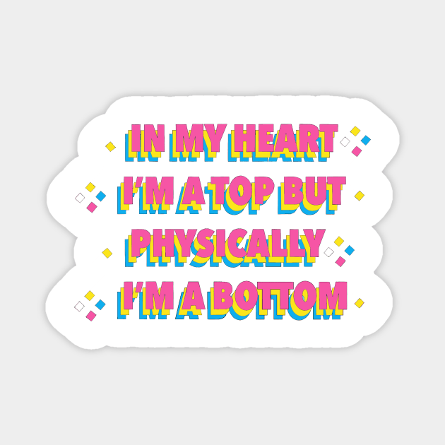 Pansexual Top/Bottom Magnet by Gameandglam