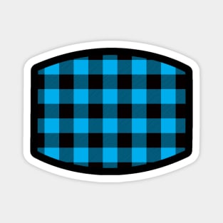 Blue Tartan - Classic Colorful Graphic Stripes Magnet