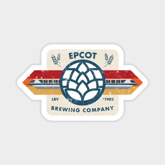 Epcot Brewing Co. v3 Magnet by duckandbear