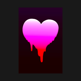 MELTY HEART GRADIENT GREETING CARD T-Shirt