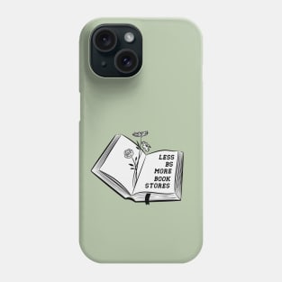 less bs more book stores Phone Case