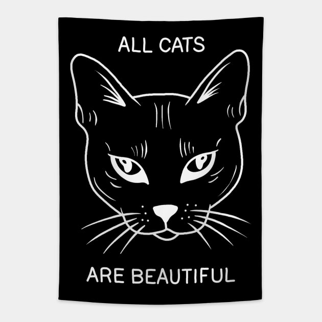 All Cats Are Beautiful Tapestry by valentinahramov