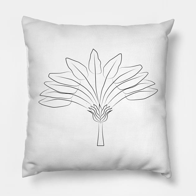 the pretty bananatree Pillow by lucywho.design