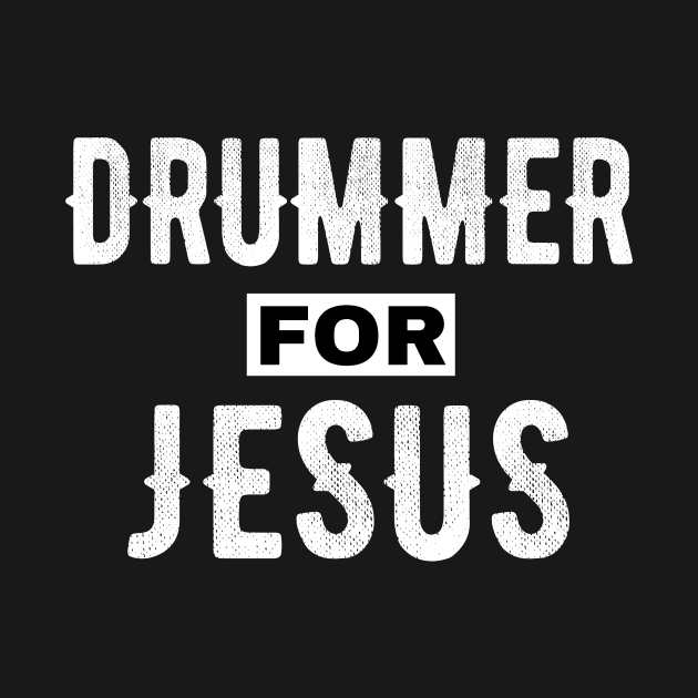Drummer for Jesus Drums Player Gift Christian Drummer Kids TShirt