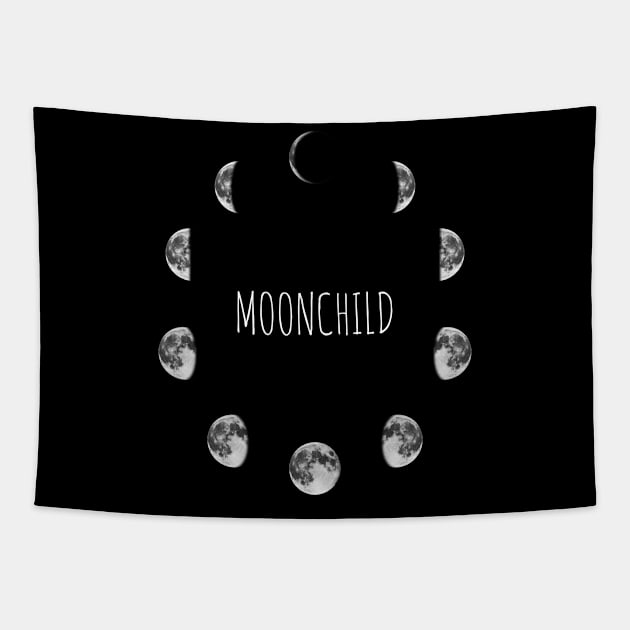 Moonchild Tapestry by StilleSkyggerArt