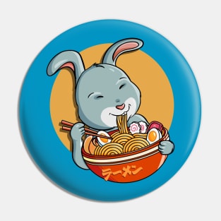 Rabbit Ramen Cute Pin