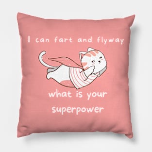 Cute Farting kitty Pillow