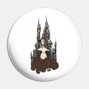 Sleeping Beauty Castle - Brunette Pin