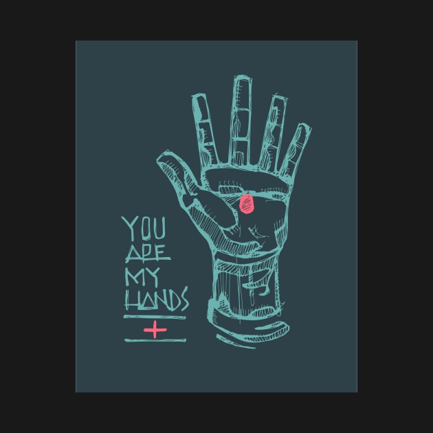 You are my hands illustration by bernardojbp