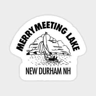 Vintage Merrymeeting Lake Sailboat Magnet