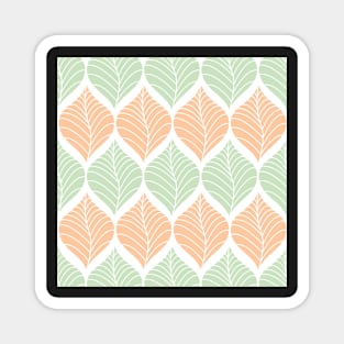 Seamless leaves pattern Magnet