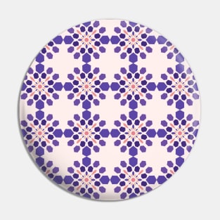 Persian Tiles Purple Palette Pin