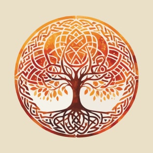 Yoga Teacher Celtic Knot Tree of Life T-Shirt