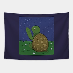 Cute Turtle And Stars Tapestry