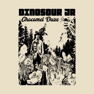 Dinosaur - Black line Art T-Shirt