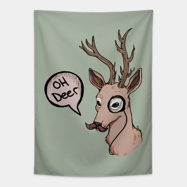 Oh Deer Tapestry by Sebatticus