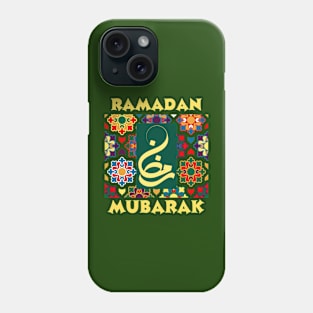 RAMADAN MUBARAK, ARABIC CALLIGRAPHY Phone Case