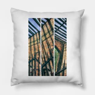 The Old Gatehouse Triptych Pillow