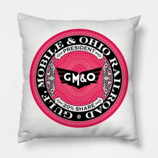 Gulf Mobile and Ohio Railroad (18XX Style) Pillow