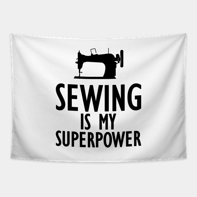 Sewing is my Superpower Tapestry by KC Happy Shop