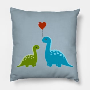 Dinos in Love Pillow