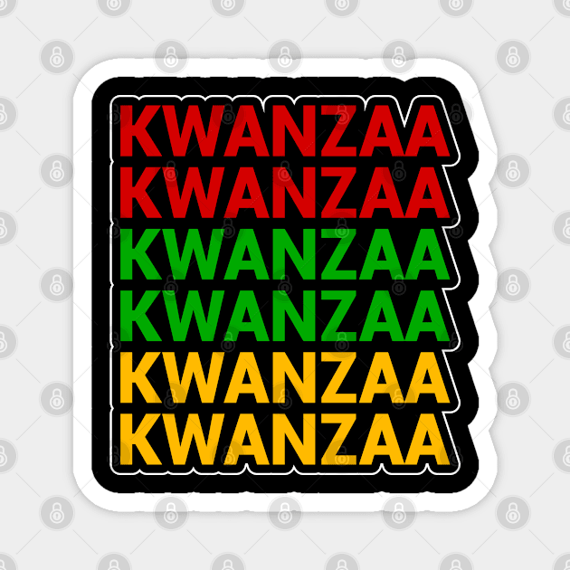 Kwanzaa Pan African Colors Magnet by UrbanLifeApparel