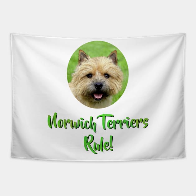 Norwich Terriers Rule! Tapestry by Naves