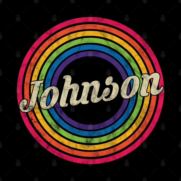 Johnson - Retro Rainbow Faded-Style by MaydenArt