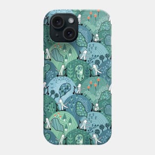 Cats riding kick scooters Phone Case