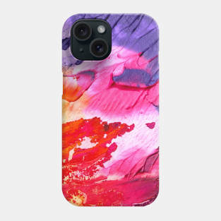 Colourful emulsion of paint Phone Case