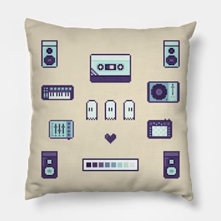 Pixel Art Music Set Pillow